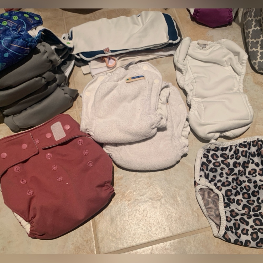 Assorted cloth diaper lot for bigger babies